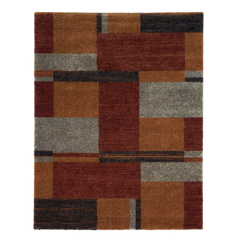 17 Stories Tashia Handwoven Terracotta Rug Wayfair.co.uk